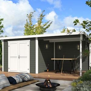 Tuinhuis Lars 500x250 cm Greengrey-wit noordeuropees vuren