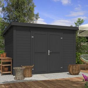 Tuinhuis Lotta 300x250 cm Carbongrey noordeuropees vuren