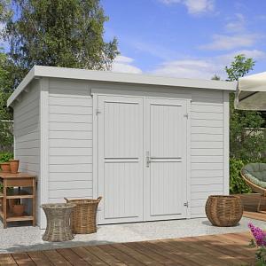 Tuinhuis Lotta 300x250 cm Platinumgrey noordeuropees vuren