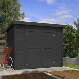Tuinhuis Mila 250x200 cm Carbongrey noordeuropees vuren
