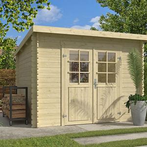 Tuinhuis Mila 275x230 cm onbehandeld noordeuropees vuren