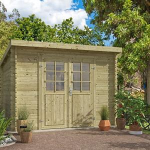 Tuinhuis Nadia 275x275 cm Olijfgroen Geïmpregneerd noordeuropees vuren