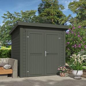 Tuinhuis Sara 200x200 cm in de kleur Greengrey