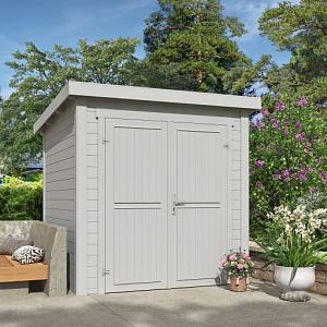 Tuinhuis Sara 200x200 cm in de kleur Platinumgrey