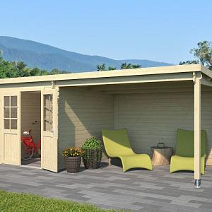 Tuinhuis Sunniva 570x275 cm onbehandeld Noord-Europees vuren