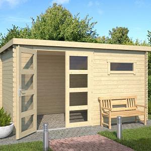 Tuinhuis Timian 380x230 cm onbehandeld Noord-Europees vuren