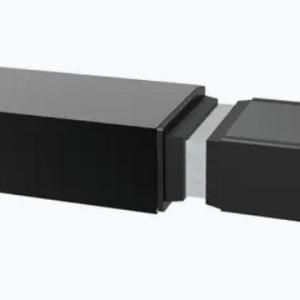 Cobra Alu verbinder L-120 mm voor 30x50mm alu 1set =4stuks