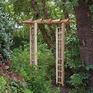 Pergolaset Recht Grenen Groen Geïmpregneerd B100 x D45 x H214 cm