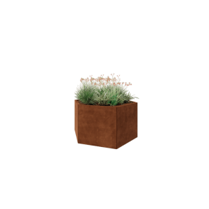 Cortenstaal plantenbak - Zeshoek - 139,3 x 121 x 70 cm - Zonder bodemplaat