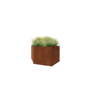 Cortenstaal plantenbak - Zeshoek - 199,3 x 173,2 x 100 cm - Zonder bodemplaat