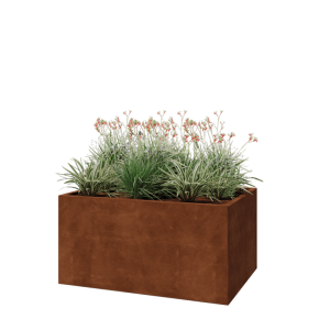 Cortenstaal plantenbak - Rechthoek - 120 x 80 x 60 cm - Zonder bodemplaat