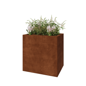 Cortenstaal plantenbak - Rechthoek - 80 x 60 x 80 cm - Zonder bodemplaat