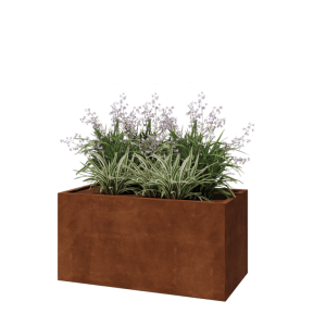 Cortenstaal plantenbak - Rechthoek - 120 x 60 x 60 cm - Zonder bodemplaat