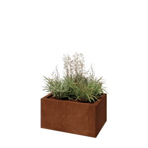 Cortenstaal plantenbak - Rechthoek - 60 x 40 x 30 cm - Met bodemplaat