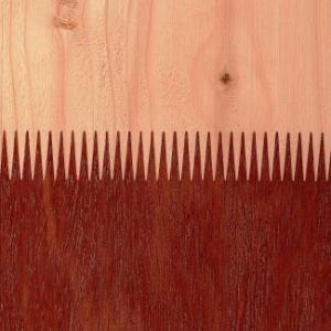 Angelim vermelho en douglas geschaafde paal 14,3 x 14,3 x 320 cm