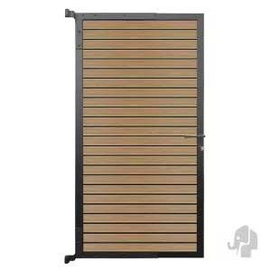 Elephant tuindeur Dark Line aluminium rhombus 40x900x1740mm co-ex natural eiken/antra incl.beslag