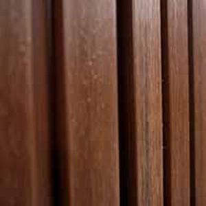 Achter/Zijwand Composiet Dark Teak triple Verticaal 300 cm
