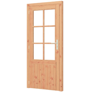 Enkele glasdeur linksdraaiend extra breed 201,8 x 111,5 cm