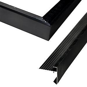 Aluminium daktrim zwart t.b.v. overkapping Lemmer
