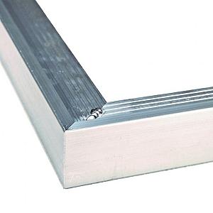 Blokhutaccessoires aluminium buitenhoek daktrim 4,5 x 4,5 x 50 cm incl. 1 klang