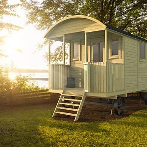 Circuswagen Paddy | 19mm | vuren onbehandeld | 480 x 240 cm | excl. onderstel