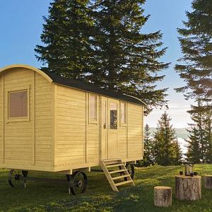 Circuswagen Patricia | 19mm | vuren onbehandeld | 480 x 240 cm | excl. onderstel