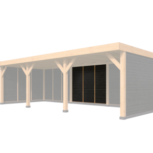 DHZ Rijssen wand module Type C 300 x 224 cm zwart geïmpregneerd