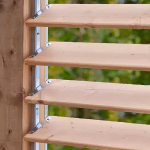 DHZ Shutter element 100 x 224 cm, RVS flex fence + douglas planken