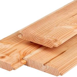 Douglas blokhutprofiel 2,8 x 19,5 x 400 cm, gedroogd, geschaafd