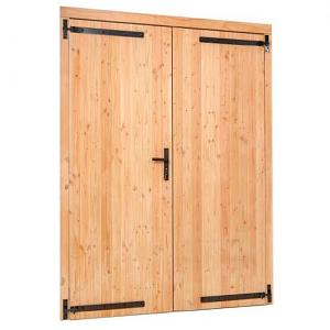 Douglas dubbele dichte deur 185x205 cm buitenmaat, linksdraaiend