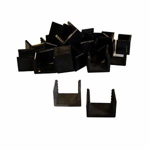 PVC adaptor clip t.b.v. centreren 25-28 mm profielplanken in de H-gleufpaal
