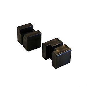 PVC adaptor clip t.b.v. centreren dubbele staafmat 6/5/6 schermen in de H-gleufpaal