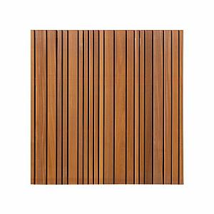 Thermovision Ayous geschaafd lattenscherm variabel, verticaal, 180 x 180 x 3,9 cm, thermisch gemodif