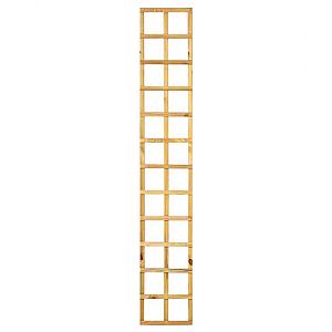 Trellis recht, lamel 1,3 x 2,5 cm grenen groen geïmpregneerd H180 x B30 cm, PEFC