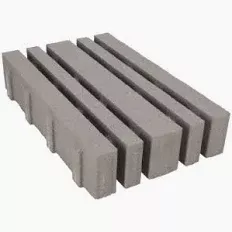 Grastegel 40x60x12 cm MP grijs lineaire vlak 6st/lg