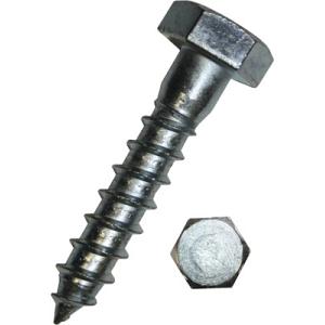 houtschroef zeskant verzinkt 6,5 x 90 mm met rondsel