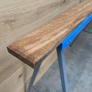 plank hardhout geschaafd 18 x 50 mm. x 155 cm