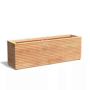 plantenbak hardhout rib