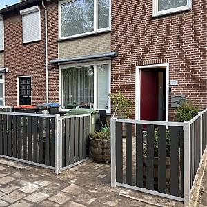 Design tuinhek (met speciale drainage openingen in het aluminium frame)