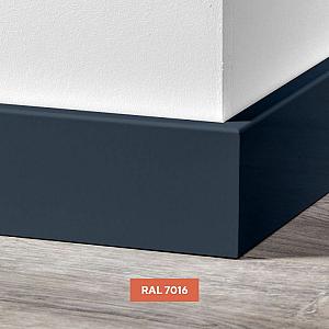 Composiet plint antraciet 220 cm.