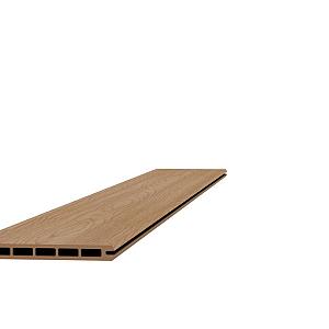 Composiet co-extrusie schermplank met houtmotief, 2,1 x 19,5 x 180 cm.