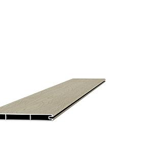 Aluminium schermplank met houtmotief, 2,1 x 19,5 x 180 cm, eiken.