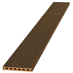 Composiet dekdeel houtstructuur (co-extrusie) 2,3 x 14,5 x 420 cm, bruin.