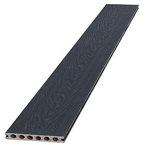 Composiet dekdeel houtstructuur (co-extrusie) 2,3 x 14,5 x 420 cm, zwart.