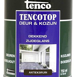 Tencotop deur & kozijn dekkend zijdeglans antiekbruin   0.75 l.
