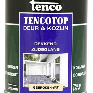 Tencotop deur & kozijn dekkend zijdeglans gebroken-wit  0.75 l.