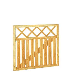 Rechthekpoort met trellis 100 x 90 cm, groen geïmpregneerd.