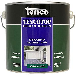 Tencotop deur & kozijn dekkend zijdeglans donkergroen    2.5 l.