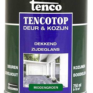 Tencotop deur & kozijn dekkend zijdeglans middengroen   0.75 l.