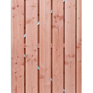 Douglas geschaafde plankendeur op verstelbaar stalen frame, 18 mm, 100 x 195 cm, onbehandeld.